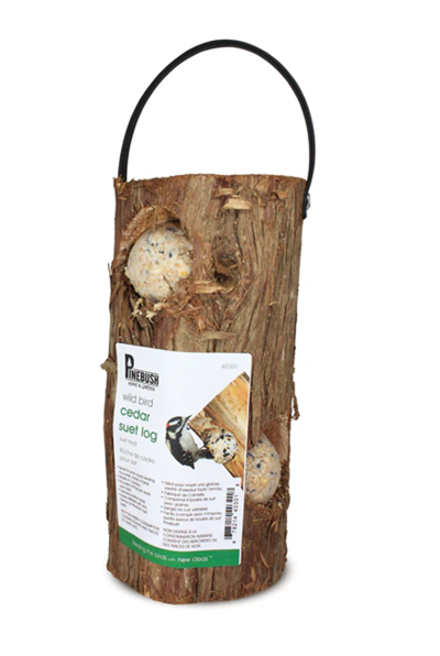 Cedar Suet Log With Suet